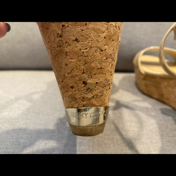 Jimmy Choo Patent Leather Wedge sandals - Picture 5 of 8